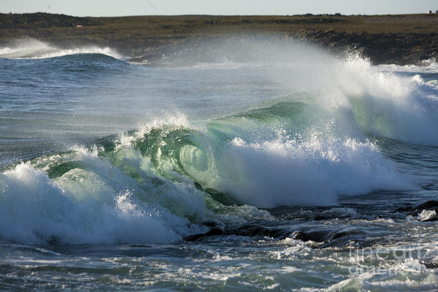Super wave at the Barents Sea Coast Photograph by Heiko Koehrer-Wagner