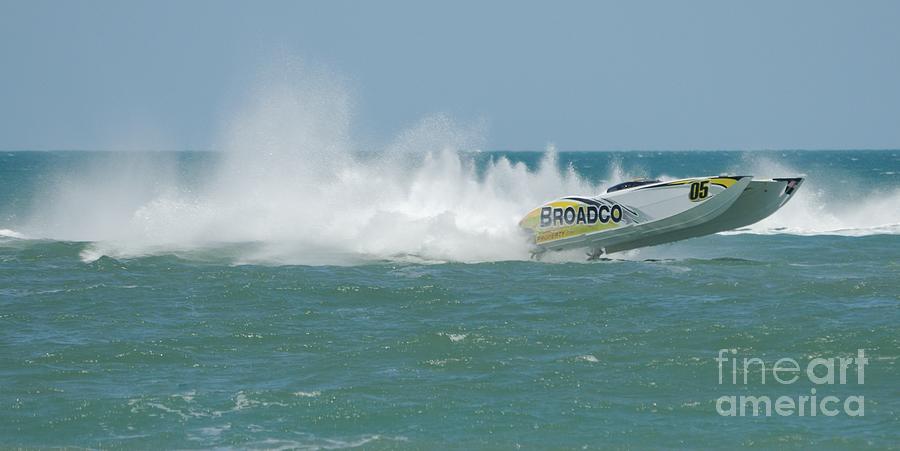 Superboats - Broadco  Photograph by Bradford Martin