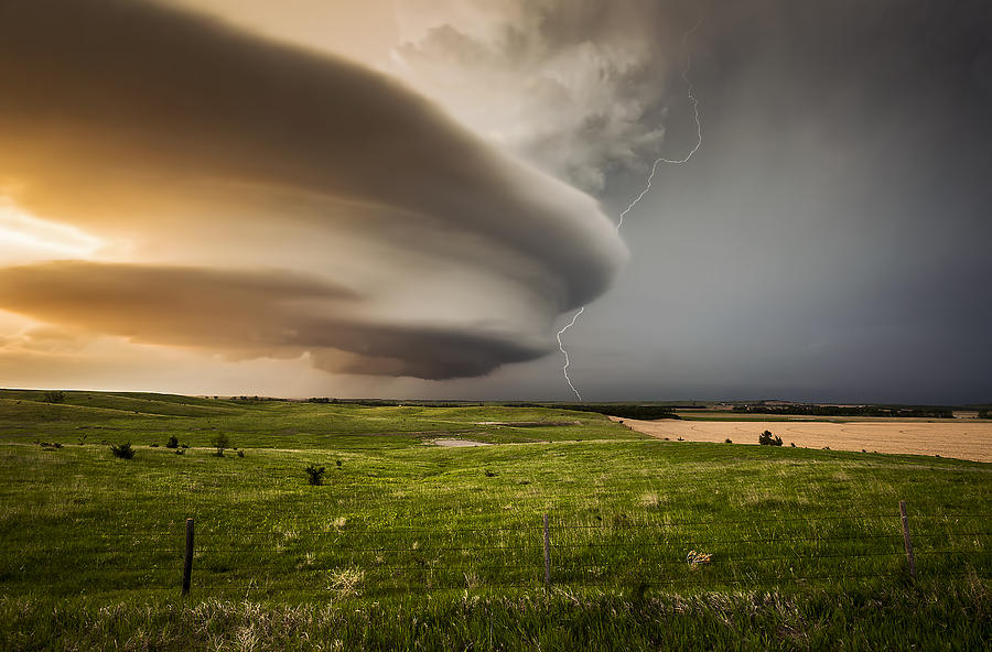 Supercell Swirl - Thunderstorm Photograph by Douglas Berry