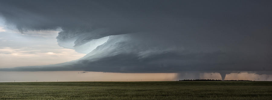 Supercell Thunderstorm on the Great Plains, Tornado Alley, USA Photograph by Antonyspencer