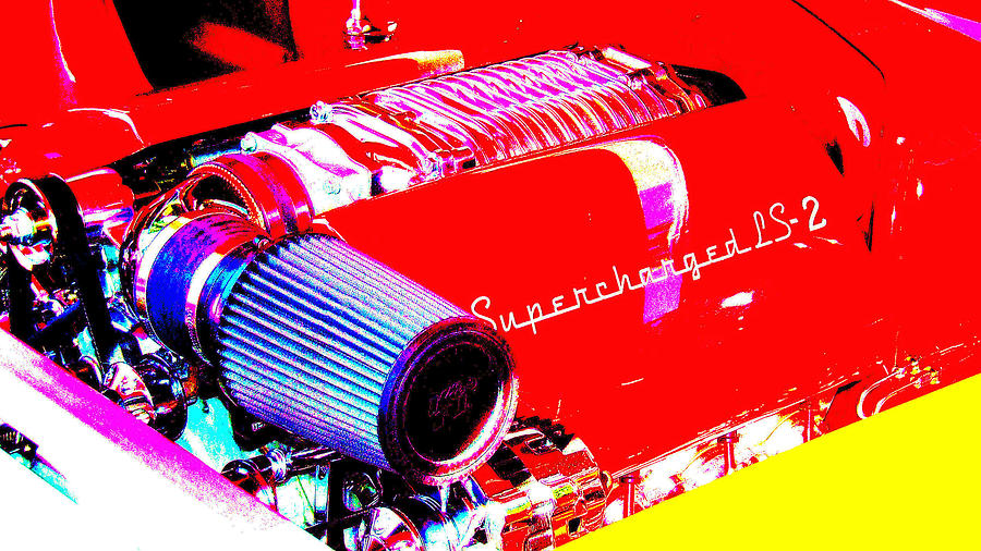 Supercharged Hot Rod Photograph by Charles Cook - Pixels