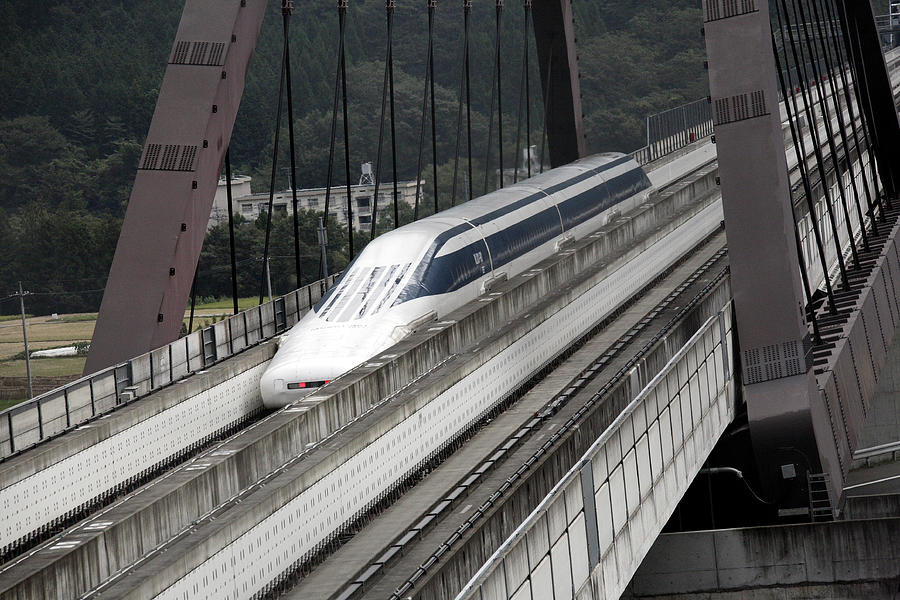 Transportation Photograph - Superconducting Maglev Train by Andy Crump/science Photo Library