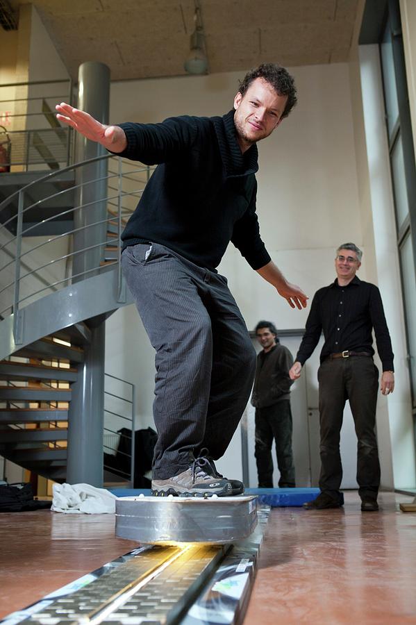 Superconducting Skateboard Photograph by Patrick Gaillardin/look At Sciences/science Photo Library