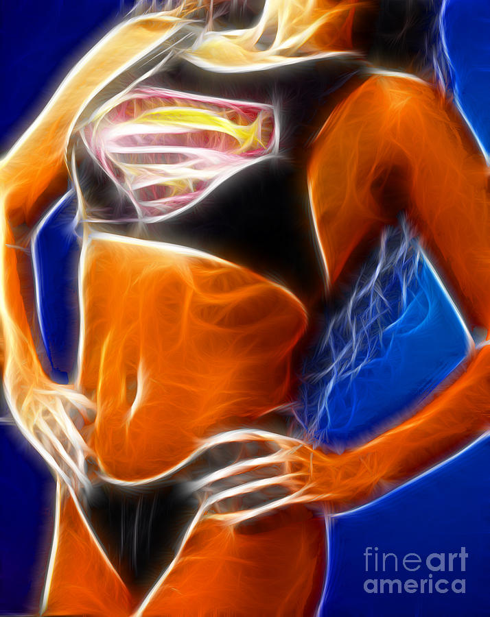 Superman Photograph - Superman 1 Fractal by Gary Gingrich Galleries