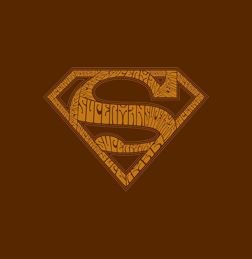 Man Of Steel Digital Art - Superman - 60s Type Shield by Brand A