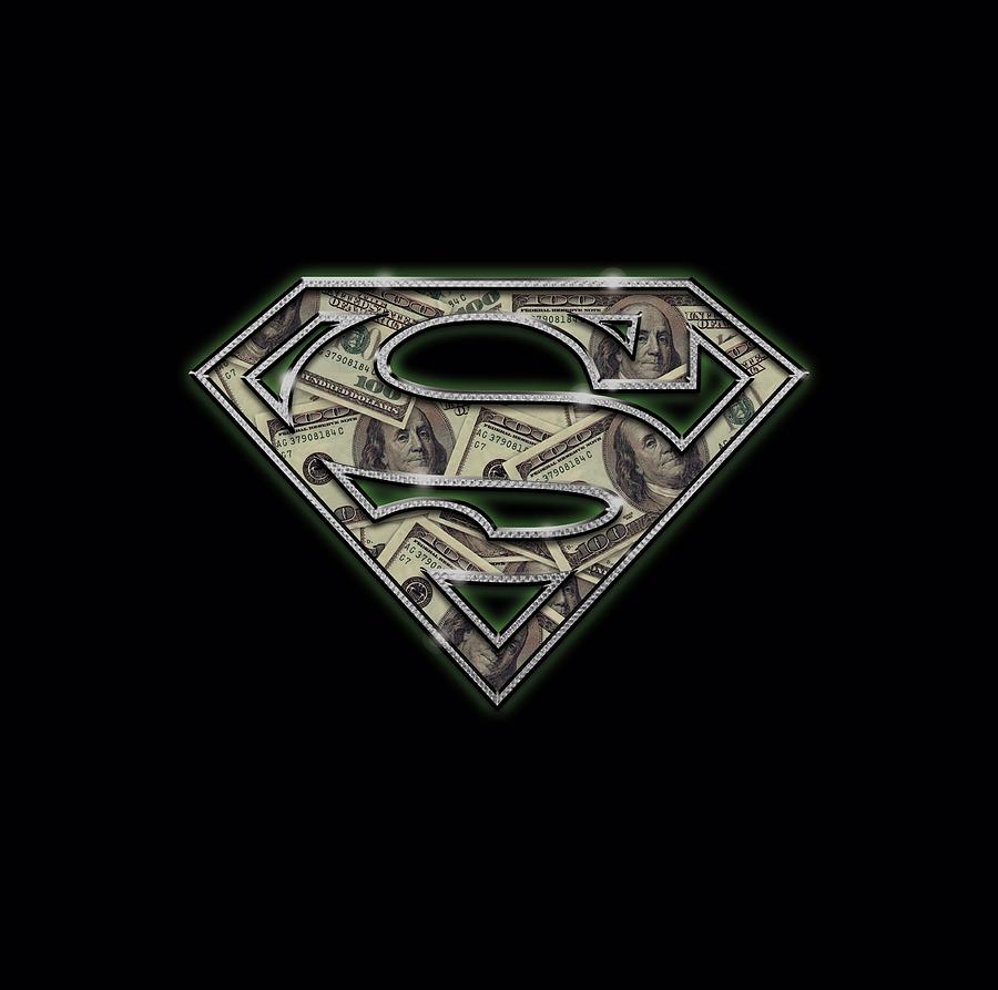 Man Of Steel Digital Art - Superman - All About The Benjamins by Brand A