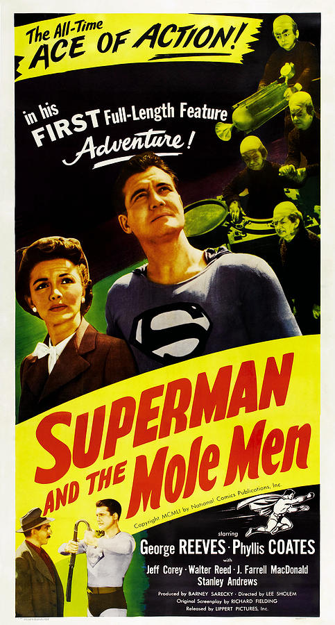 Superman Photograph - Superman And The Mole Men, Us Poster by Everett