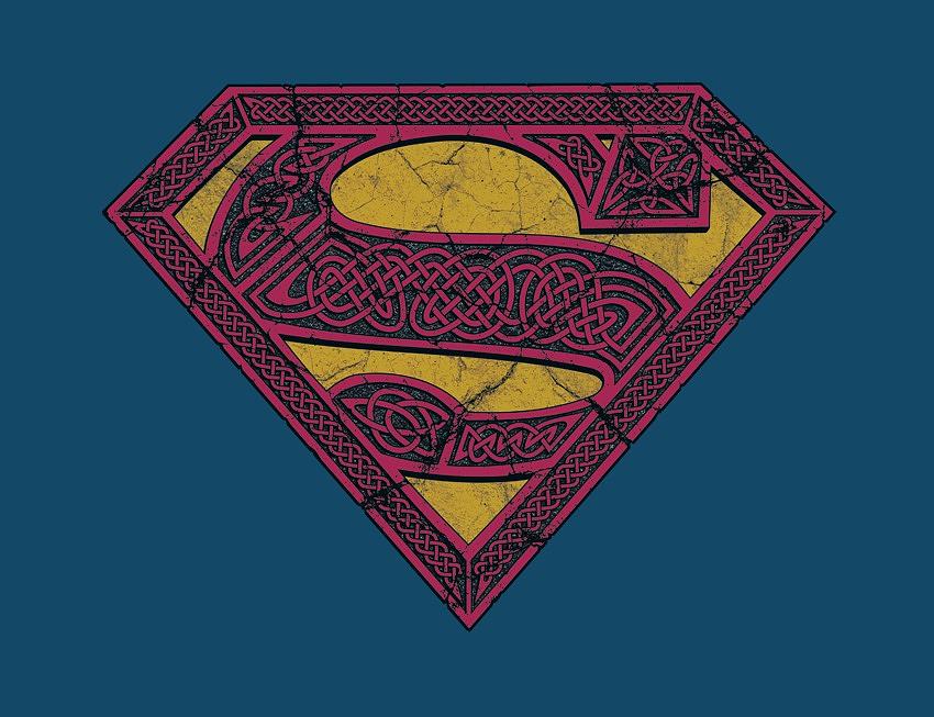 Man Of Steel Digital Art - Superman - Celtic Shield by Brand A