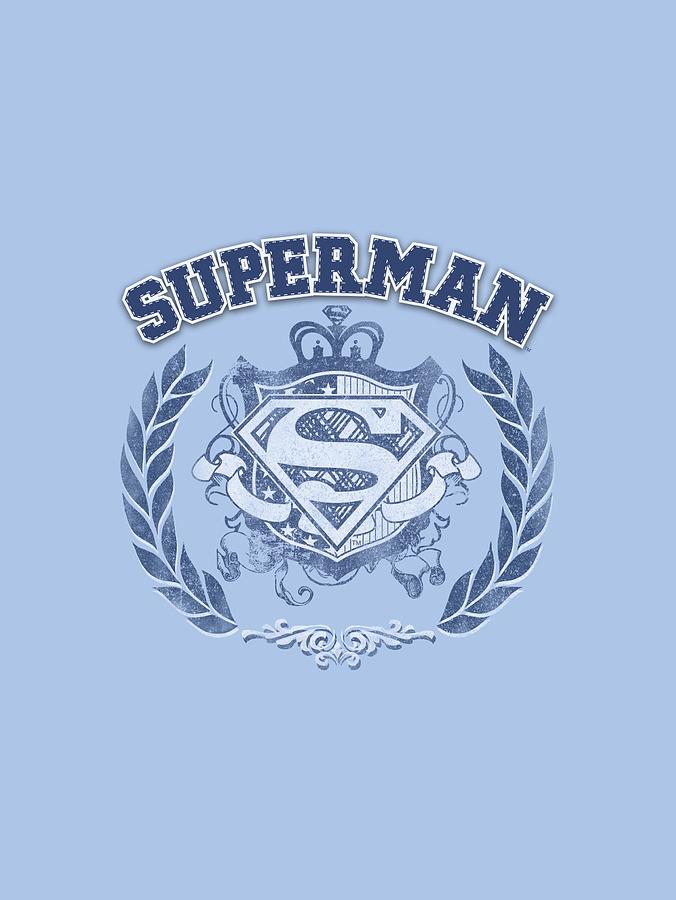 Man Of Steel Digital Art - Superman - Collegiate Crest by Brand A