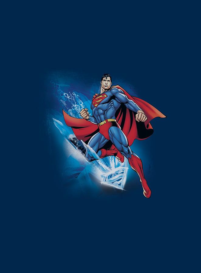 Man Of Steel Digital Art - Superman - Crystallize by Brand A