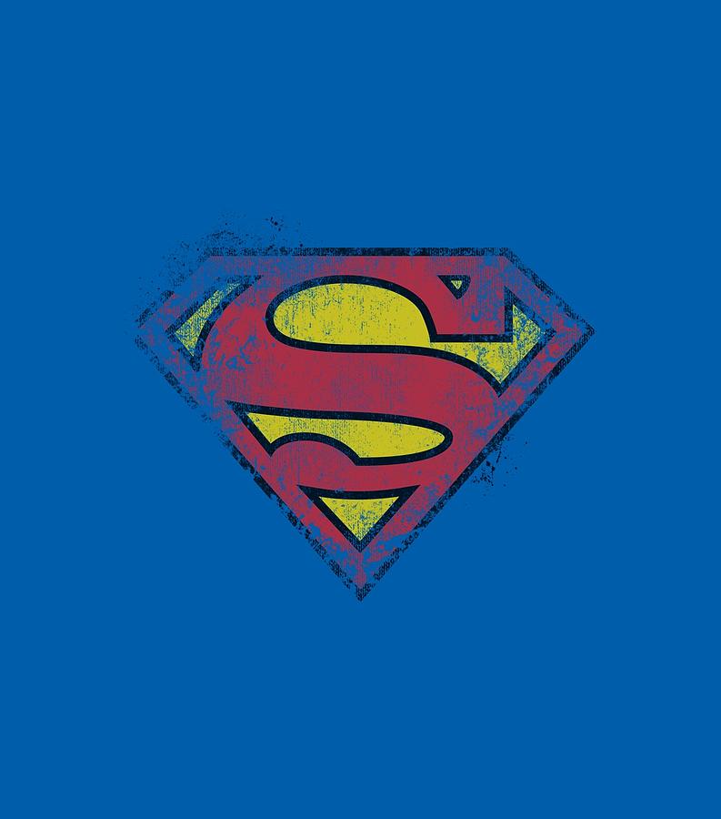 Man Of Steel Digital Art - Superman - Destroyed Supes Logo by Brand A