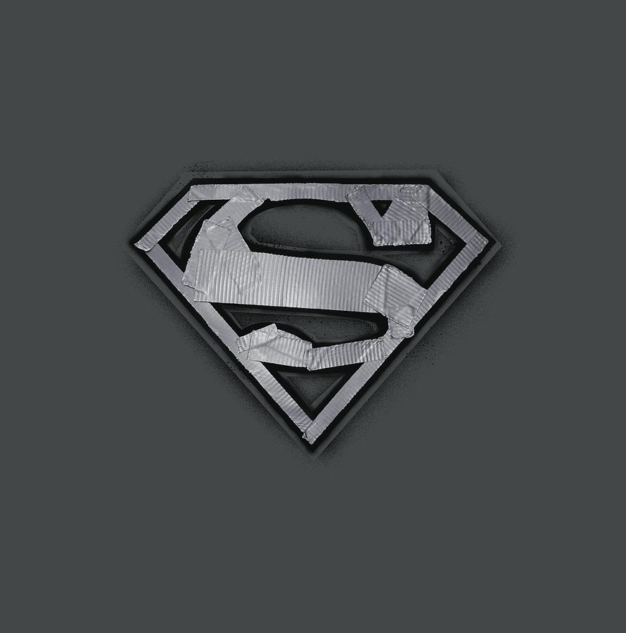 Man Of Steel Digital Art - Superman - Duct Tape Shield by Brand A