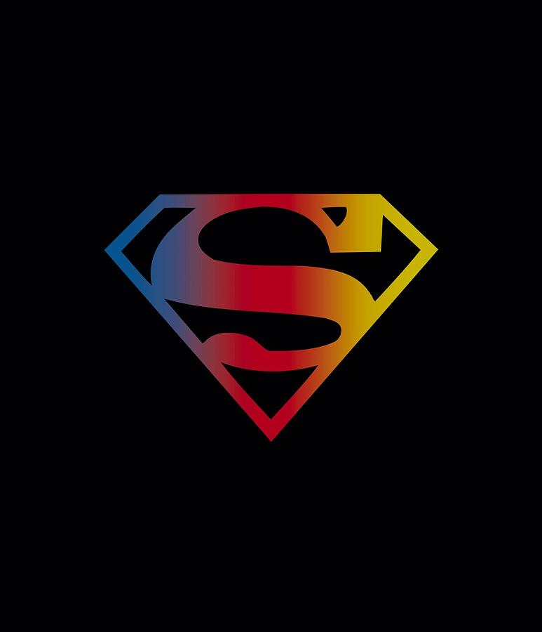 Superman - Gradient Superman Logo Digital Art by Brand A