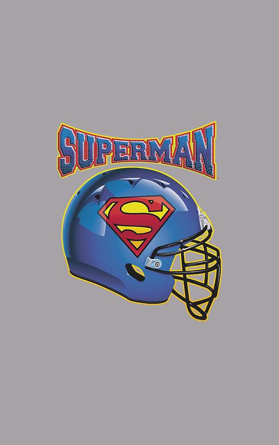 Man Of Steel Digital Art - Superman - Helmet by Brand A
