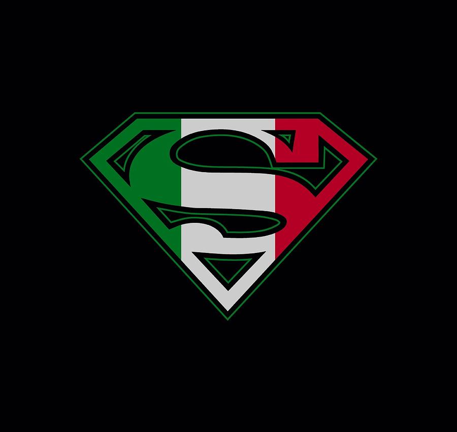 Superman Digital Art - Superman - Italian Shield by Brand A