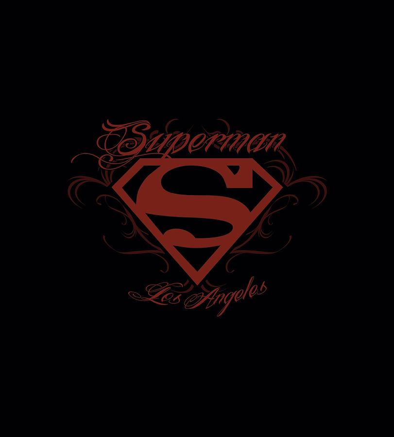 Man Of Steel Digital Art - Superman - La by Brand A