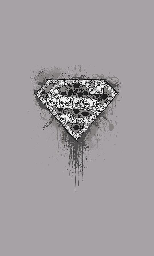Man Of Steel Digital Art - Superman - Many Super Skulls by Brand A