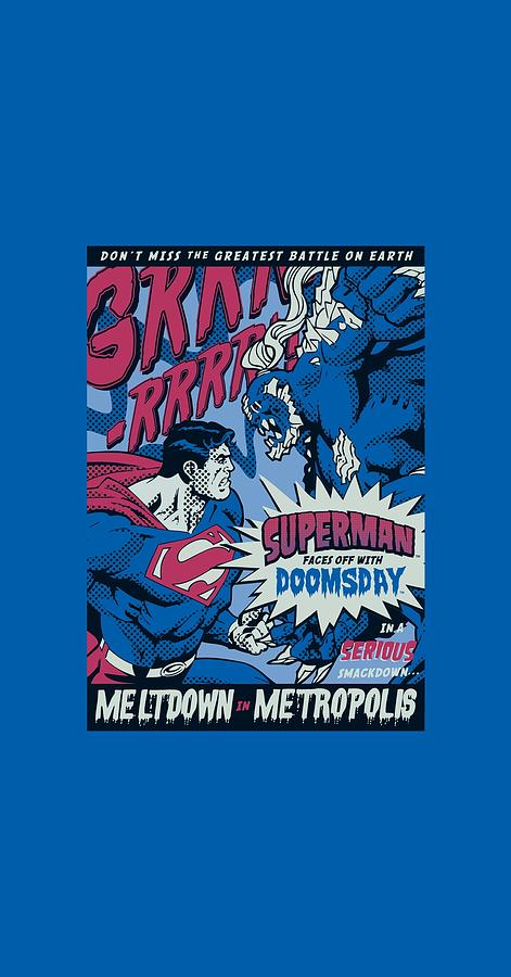 Man Of Steel Digital Art - Superman - Meltdown by Brand A