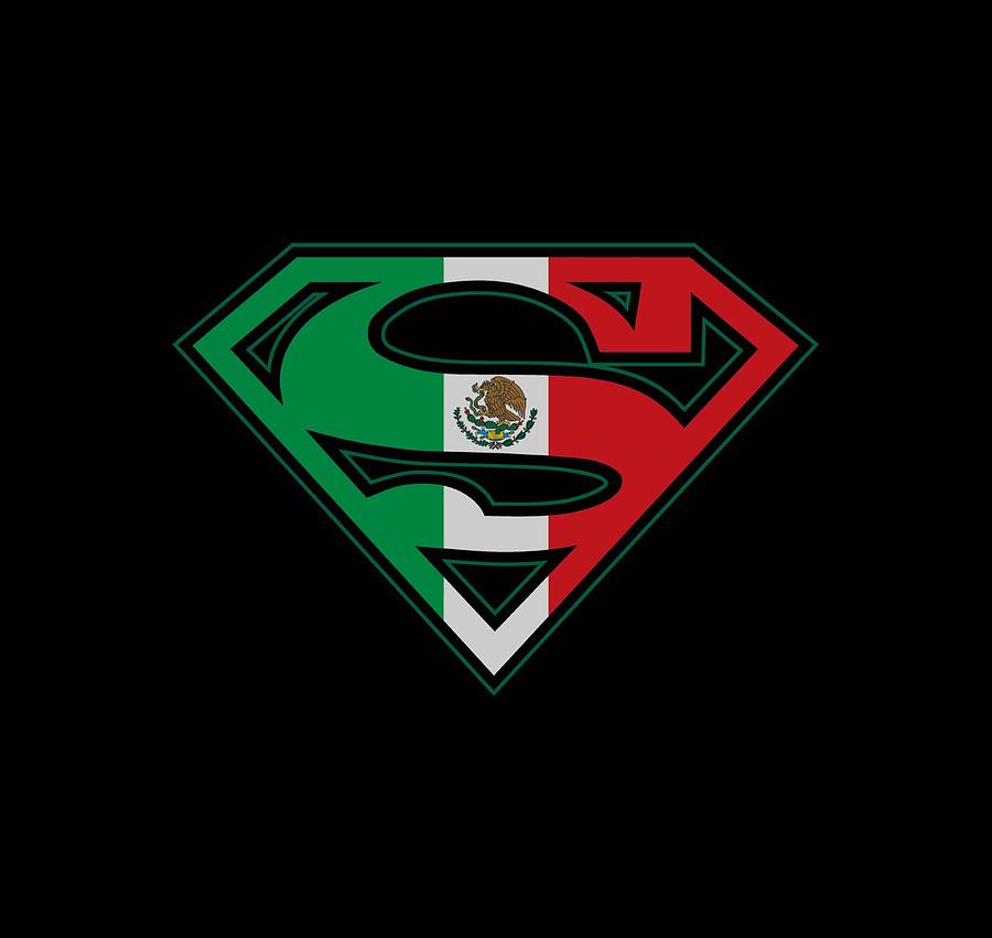 Superman - Mexican Shield Digital Art by Brand A Superman - Mexican Shield Digital Art by Brand A
