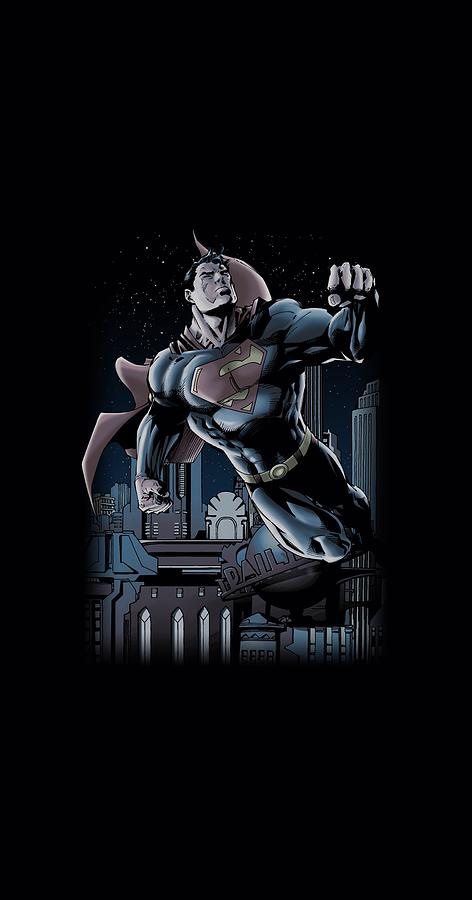 Superman Digital Art - Superman - Night Fight by Brand A Superman Digital Art - Superman - Night Fight by Brand A