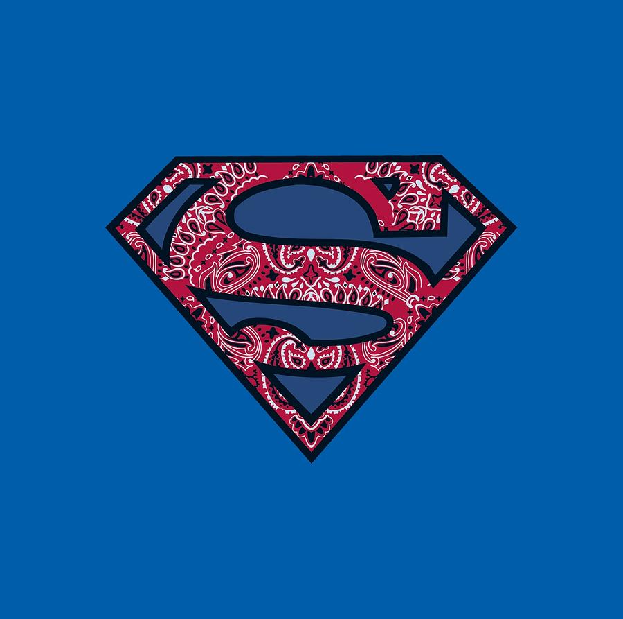 Man Of Steel Digital Art - Superman - Paisley Shield by Brand A