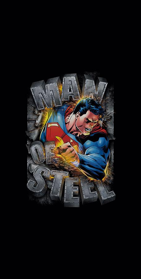 Man Of Steel Digital Art - Superman - Ripping Steel by Brand A