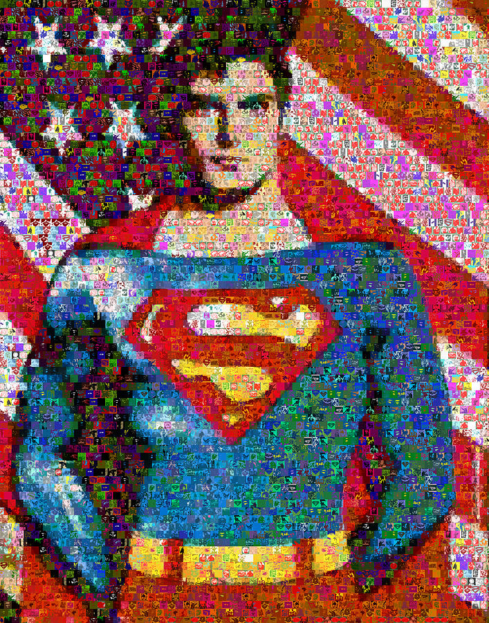 Superman Series Collage Digital Art - Superman Series Collage Fine Art ...