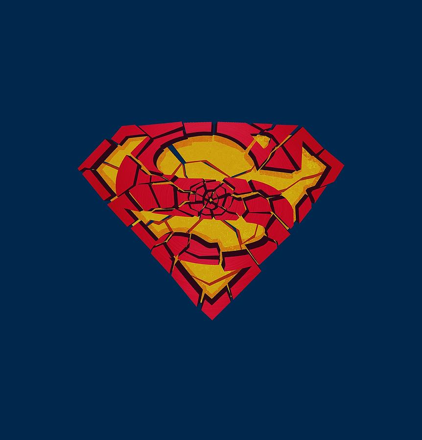 Superman Digital Art - Superman - Shattered Shield by Brand A