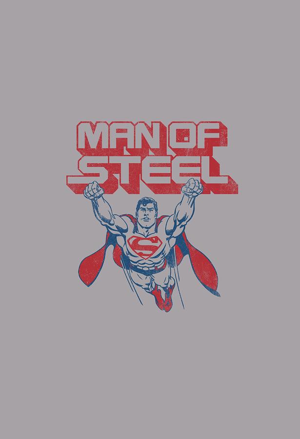 Man Of Steel Digital Art - Superman - Steel Retro by Brand A