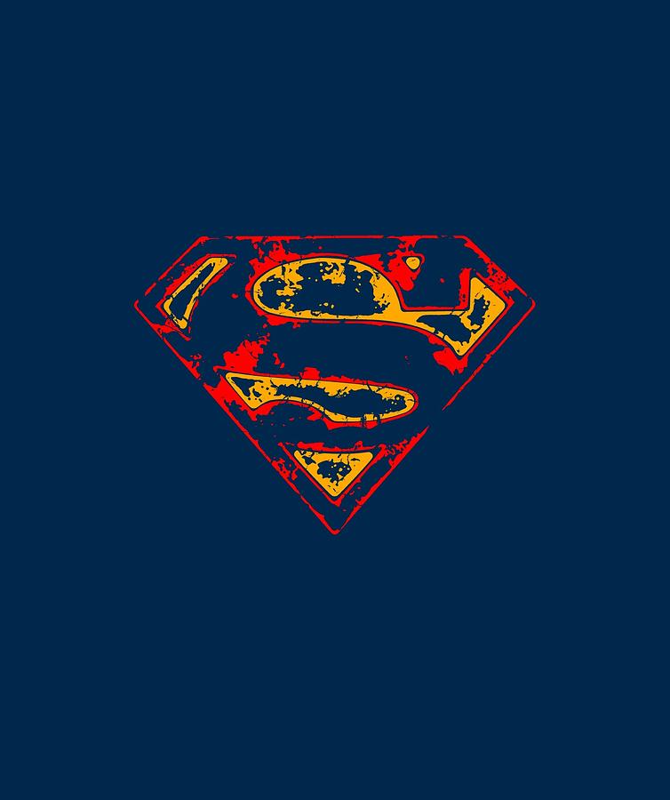Superman - Super Distressed Digital Art by Brand A