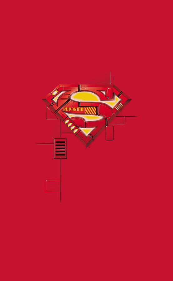 Superman Digital Art - Superman - Super Mech Shield by Brand A Superman Digital Art - Superman - Super Mech Shield by Brand A