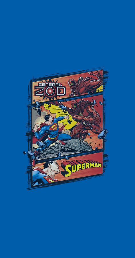 Superman Digital Art - Superman - Superman Vs Zod by Brand A