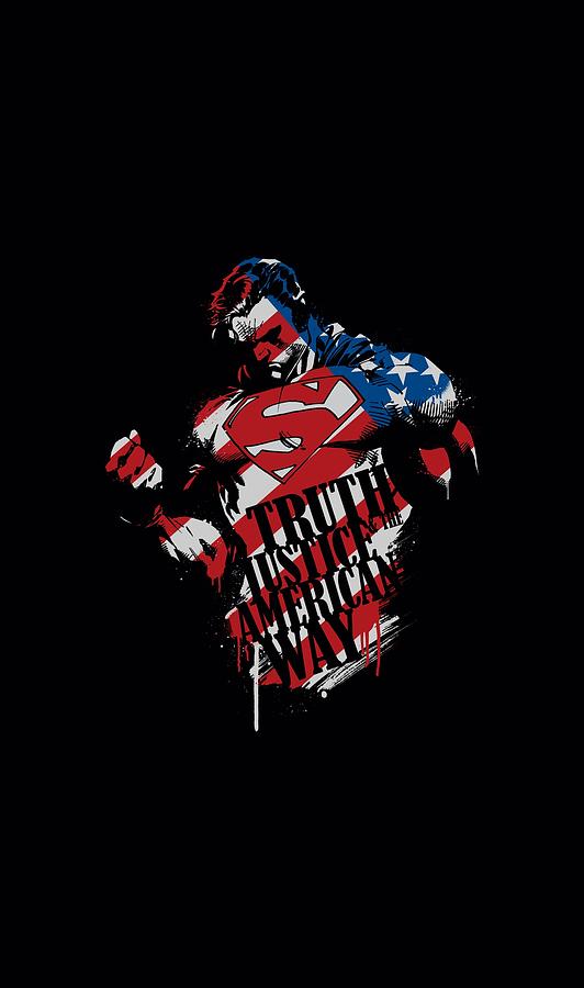 Superman Digital Art - Superman - The American Way by Brand A