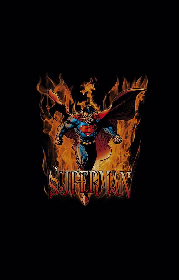 Man Of Steel Digital Art - Superman - Through The Fire by Brand A