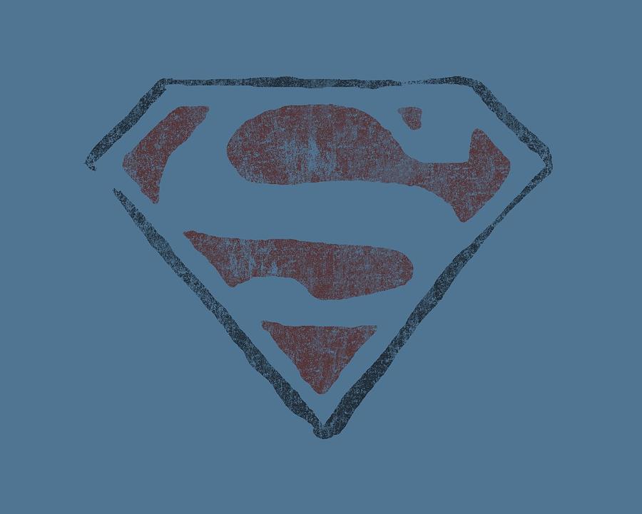 Man Of Steel Digital Art - Superman - Vintage S by Brand A