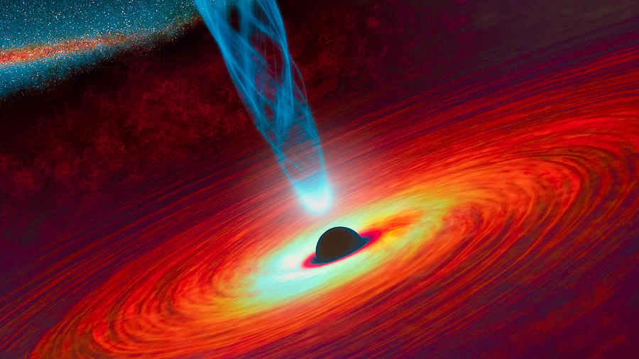 Supermassive Black Hole Markarian 335 Digital Art by Ram Vasudev