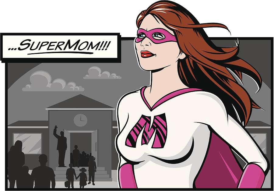 SuperMom Drawing by Jameslee1