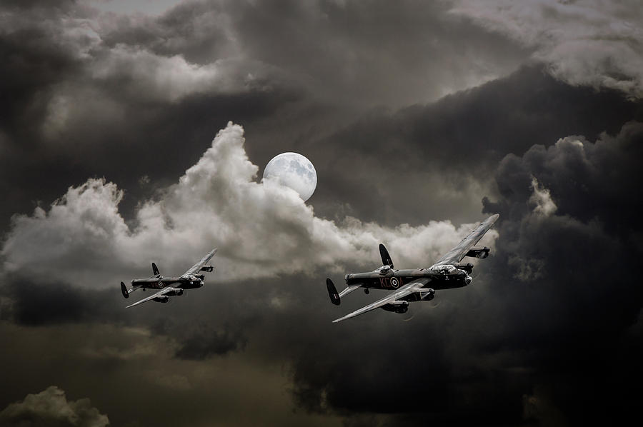Supermoon Lancasters Photograph by Gary Eason