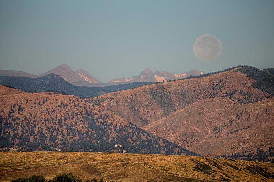 Supermoon Over Colorado Rocky Mountains Photograph by James BO Insogna