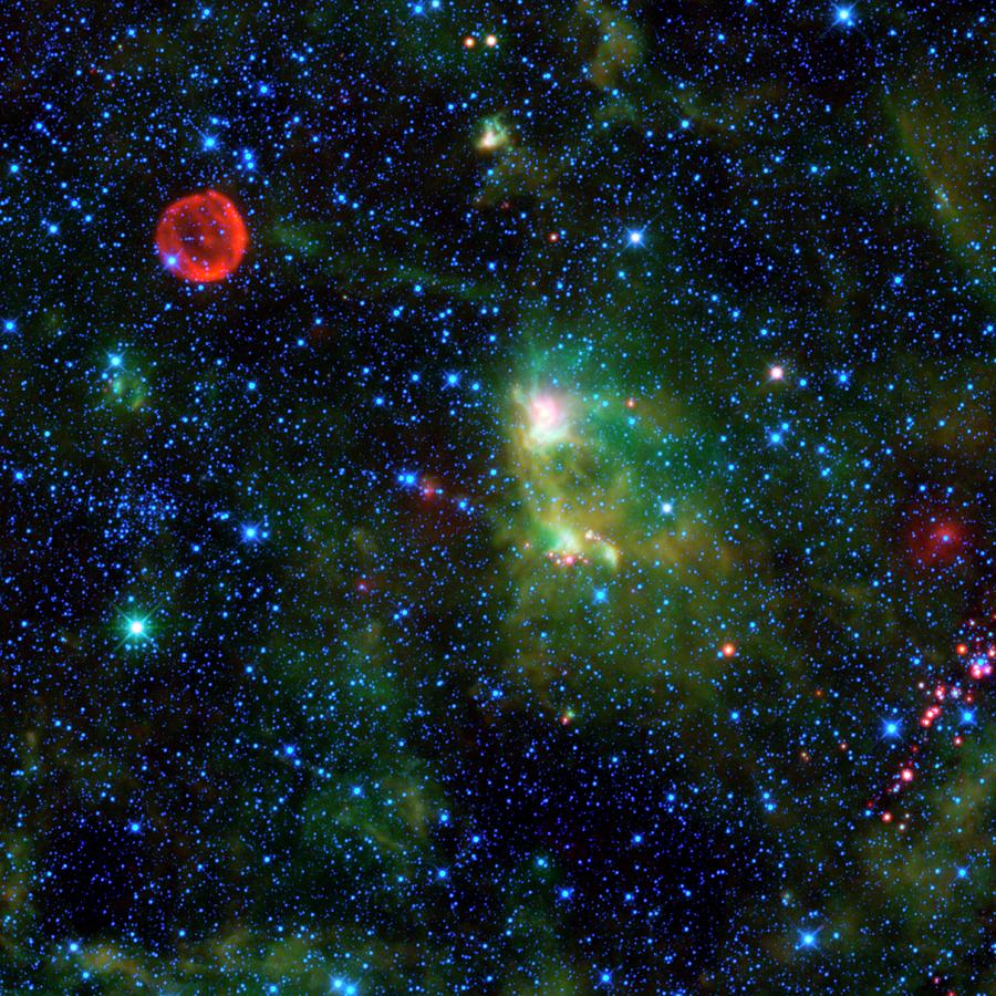 Supernova Remnant And Nebula Photograph by Nasa/jpl-caltech/ucla ...