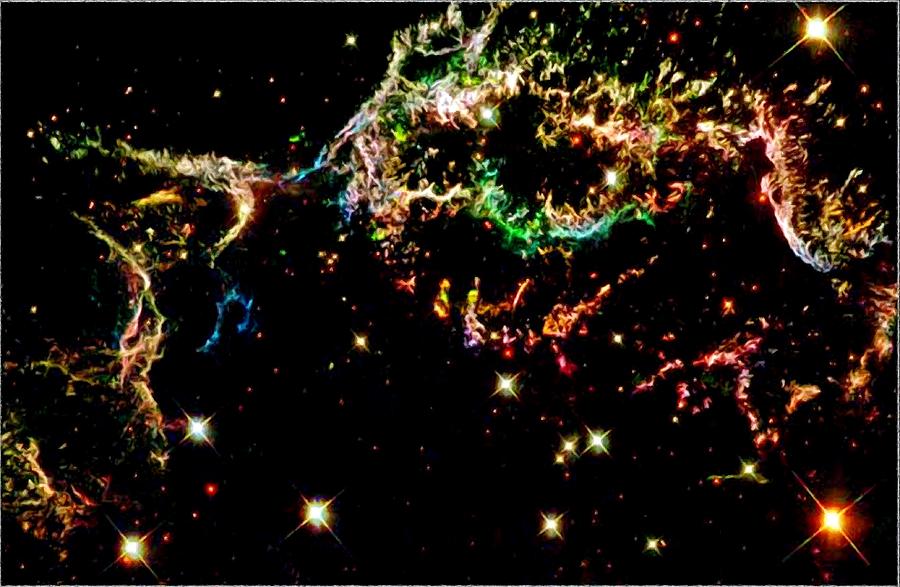Supernova Remnant Cassiopeia A Photograph