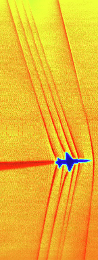 Supersonic Shock Waves Photograph by Nasa