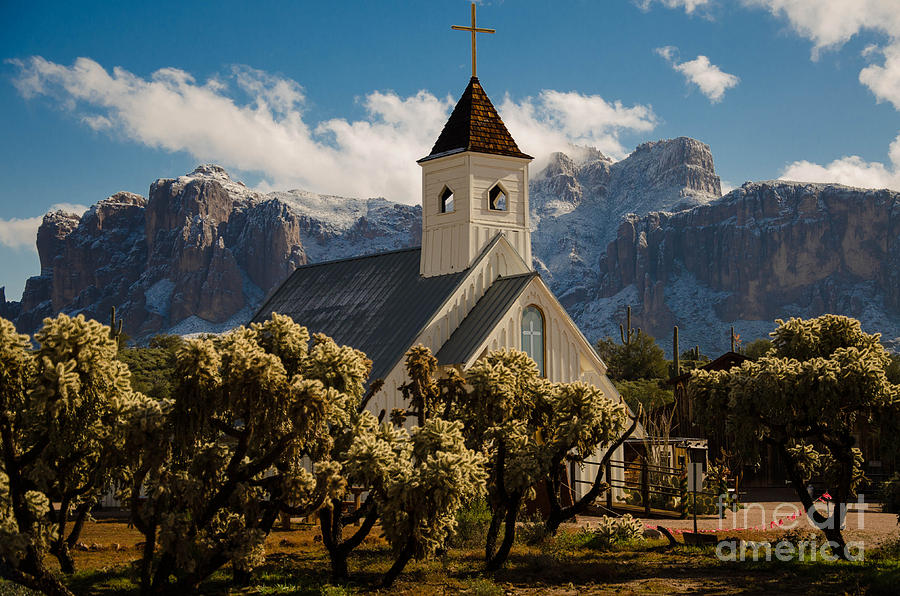 Landscape Photograph - Superstition Church by Richard Fernandez