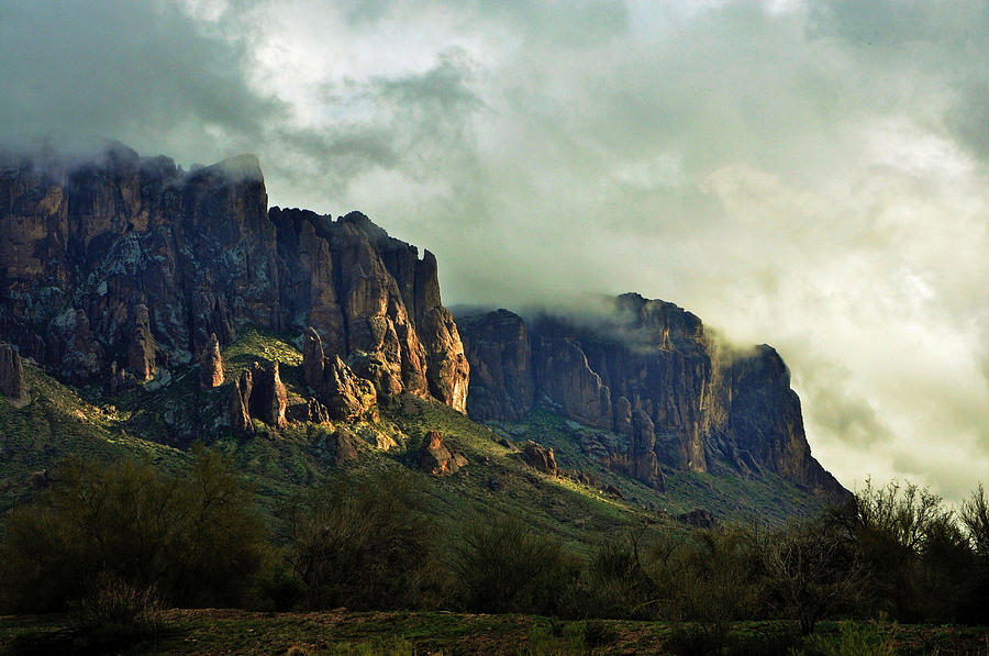 Superstition Mountain Photograph by Eduardo  Dinero