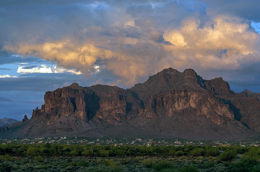 Superstition Mountain Sunset Photograph by Tam Ryan