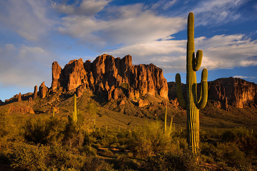 Superstition Mountains - Lost Dutchman State Park Photograph by Adam ...