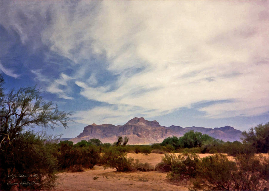 Superstition Sky Photograph by Connie Fox