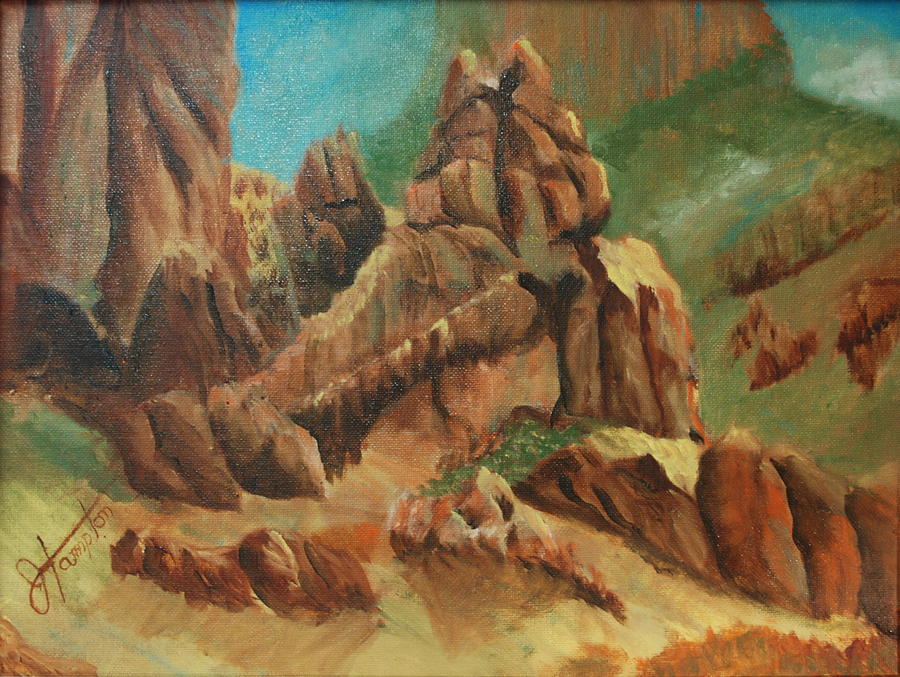 Landscape Painting - Superstitions I by Jack Hampton