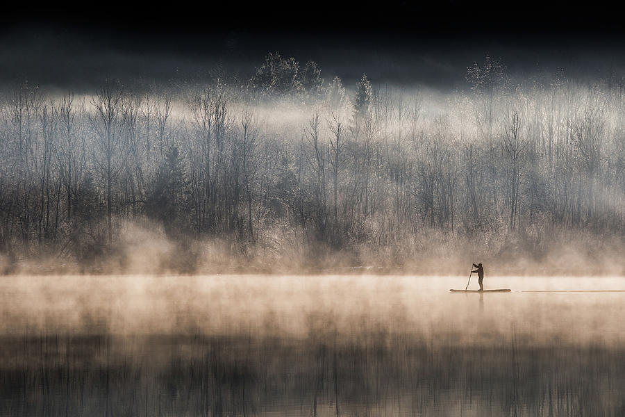 Suping On Bohinj Lake Photograph by Miha Pavlin