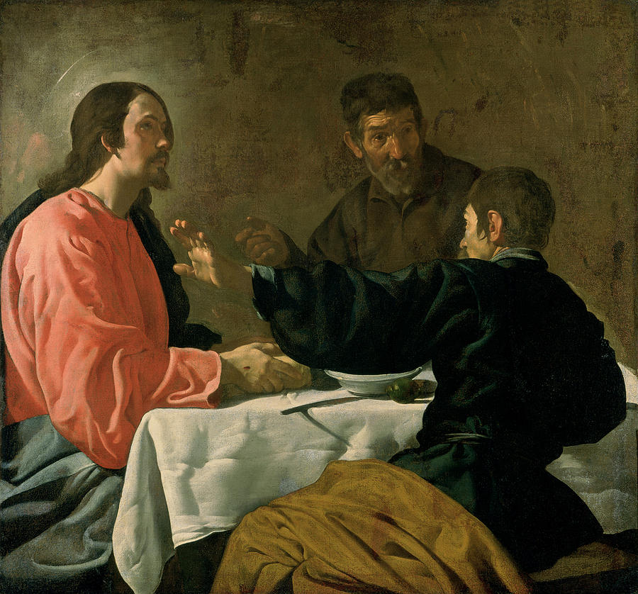 Supper At Emmaus, 1620 Oil On Canvas Photograph by Diego Rodriguez de Silva y Velazquez